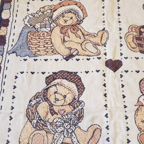 Cherished Teddies Throw Blanket 48x66 - Picture 2 of 7